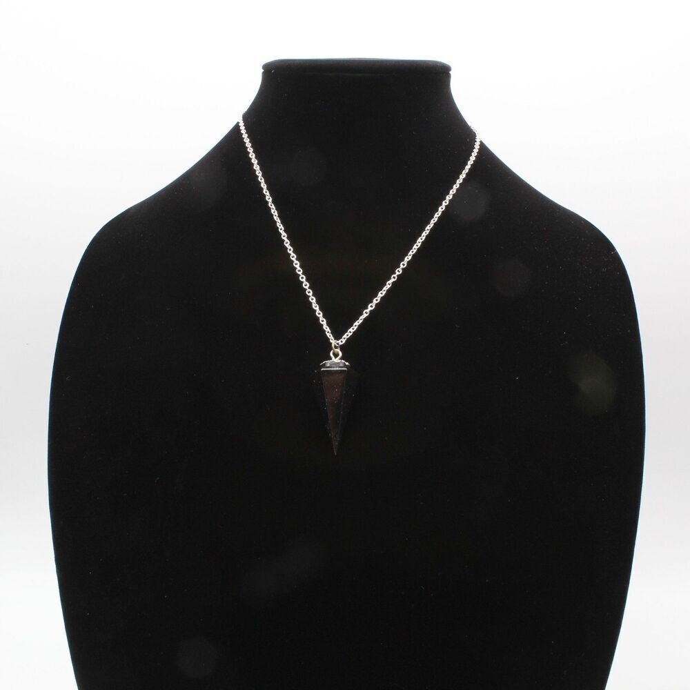 Black Pendulum Pendant Necklace - Picture 6 of 6